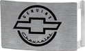 Genuine Chevrolet Rock Star Buckle - Brushed Silver/Black Belt Buckles GM General Motors   