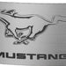 Ford Mustang w/Text Rock Star Buckle - Brushed Silver/Black Belt Buckles Ford   