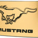 Ford Mustang w/Text Rock Star Buckle - Brushed Gold/Black Belt Buckles Ford   