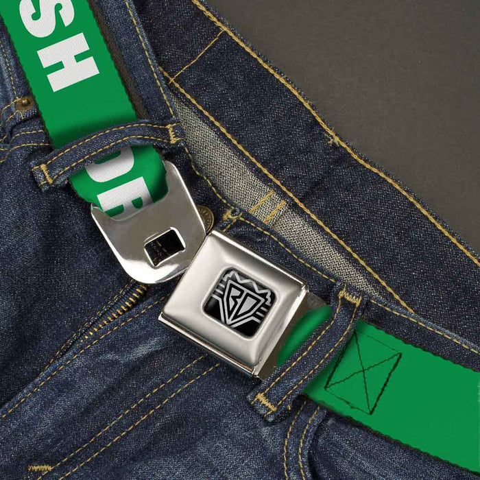Seatbelt Belt - IRISH DRINKING TEAM Green/White Seatbelt Belts Buckle-Down   