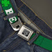 Seatbelt Belt - I "Clover" BEER/Clover Outlines Greens/White Seatbelt Belts Buckle-Down   