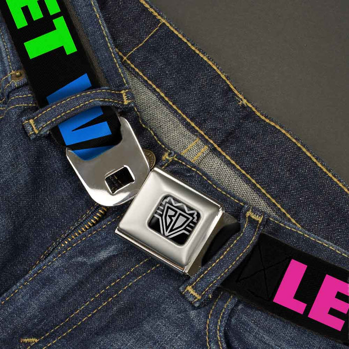 Seatbelt Belt - LET'S GET WASTED Black/Pink/Green/Blue Seatbelt Belts Buckle-Down   