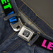 Seatbelt Belt - LET'S GET WASTED Black/Pink/Green/Blue Seatbelt Belts Buckle-Down   