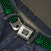 Seatbelt Belt - Marijuana Garden Black/Green Seatbelt Belts Buckle-Down   