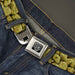 Seatbelt Belt - Vivid Marijuana Nugs2 Stacked Seatbelt Belts Buckle-Down   