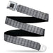 BD Wings Logo CLOSE-UP Black/Silver Seatbelt Belt - Plaid2 Grays/White Webbing Seatbelt Belts Buckle-Down   