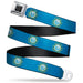 BD Wings Logo CLOSE-UP Black/Silver Seatbelt Belt - South Dakota Flags2 Webbing Seatbelt Belts Buckle-Down   