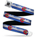 BD Wings Logo CLOSE-UP Black/Silver Seatbelt Belt - Colorado Skier4/Mountains Blues/White/Red/Yellow Webbing Seatbelt Belts Buckle-Down   