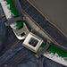 BD Wings Logo CLOSE-UP Black/Silver Seatbelt Belt - Colorado Mountains Green/Grays Webbing Seatbelt Belts Buckle-Down   