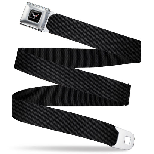 C7 Full Color Black Seatbelt Belt - Black Webbing Seatbelt Belts GM General Motors   