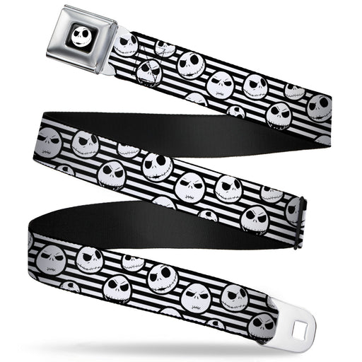 Jack Expression2 Full Color Seatbelt Belt - Jack Expressions/Stripe White/Black Webbing Seatbelt Belts Disney   