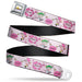 THE FAIRLY ODDPARENTS Logo Full Color White Seatbelt Belt - The Fairly OddParents Cosmo and Wanda Wish Poses Pink Webbing Seatbelt Belts Nickelodeon   