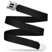 HEMI Bold Full Color Black/White - 
 Seatbelt Belt - Black Webbing Seatbelt Belts Hemi   