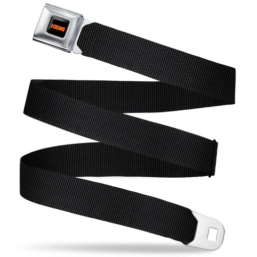 HEMI 426 Logo Full Color Black/Orange - 
 Seatbelt Belt - Black Webbing Seatbelt Belts Hemi   