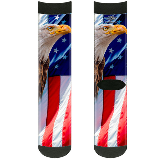 Sock Pair - Polyester - American Eagle Flags - CREW Socks Buckle-Down   