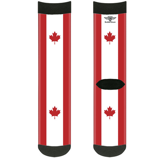 Sock Pair - Polyester - Canada Flags - CREW Socks Buckle-Down   