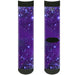 Sock Pair - Polyester - Galaxy Blues/Purples - CREW Socks Buckle-Down   