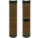 Sock Pair - Polyester - Leopard Brown - CREW Socks Buckle-Down   