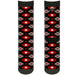 Sock Pair - Polyester - Navajo Red/Black/Gray/Red - CREW Socks Buckle-Down   