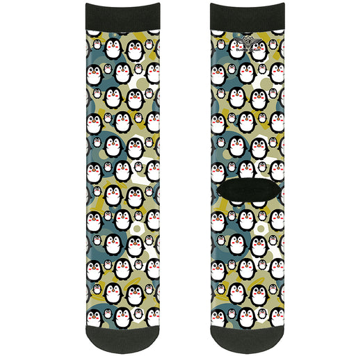 Sock Pair - Polyester - Penguin Cartoon - CREW Socks Buckle-Down   