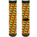 Sock Pair - Polyester - Taco Man - CREW Socks Buckle-Down   