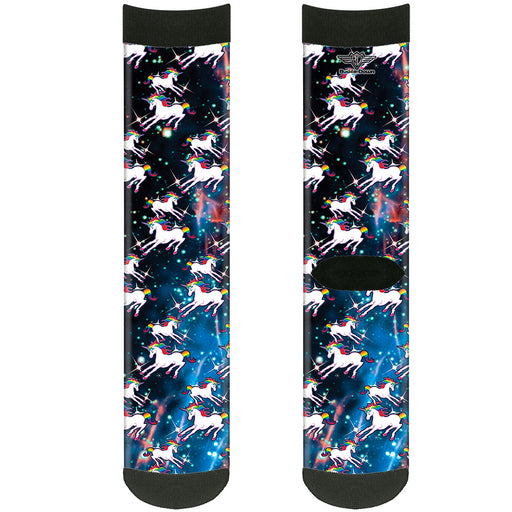 Sock Pair - Polyester - Unicorn Universe - CREW Socks Buckle-Down   
