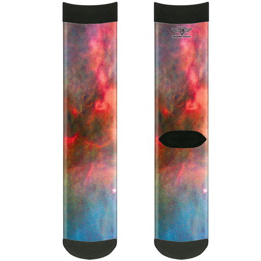 Sock Pair - Polyester - Supernova Space Collage - CREW Socks Buckle-Down   