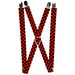 Suspenders - 1.0" - Checker Black/Red Suspenders Buckle-Down   