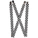 Suspenders - 1.0" - Checker Black/White Suspenders Buckle-Down   
