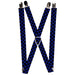 Suspenders - 1.0" - Checker Black/Blue Suspenders Buckle-Down   