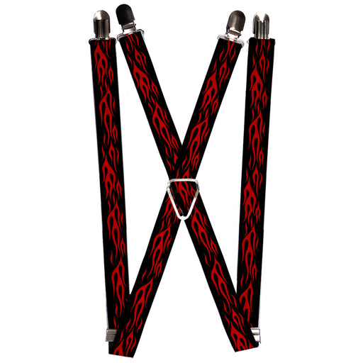Suspenders - 1.0" - Flame Red Suspenders Buckle-Down   