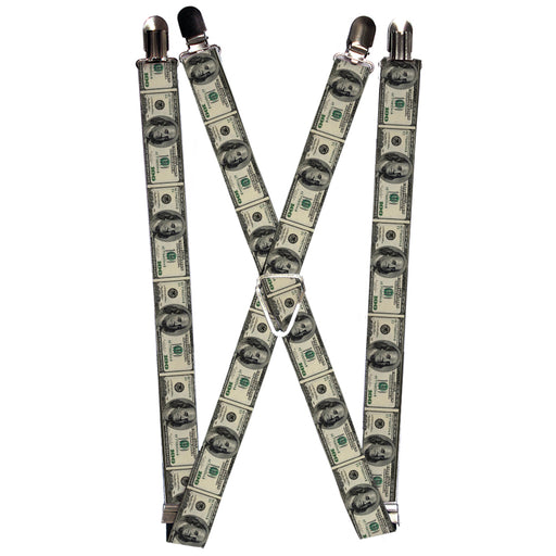Suspenders - 1.0" - 100 Dollar Bills Suspenders Buckle-Down   