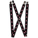 Suspenders - 1.0" - Angry Girl Black/Pink Suspenders Buckle-Down   