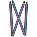 Suspenders - 1.0" - Buffalo Plaid Turquoise/Fuchsia Fade Suspenders Buckle-Down   