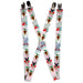 Suspenders - 1.0" - Bunny Superhero Multi Pastel Suspenders Buckle-Down   