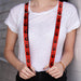 Suspenders - 1.0" - Che Red/Black Suspenders Buckle-Down   