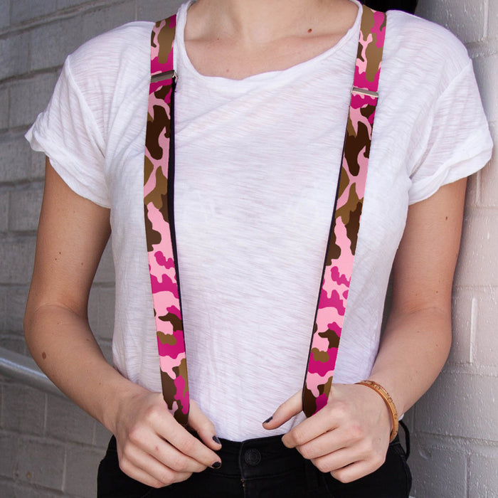 Suspenders - 1.0" - Camo Pink Suspenders Buckle-Down   