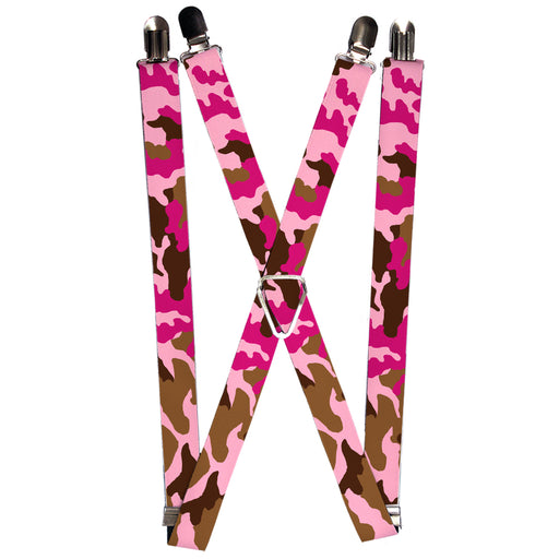 Suspenders - 1.0" - Camo Pink Suspenders Buckle-Down   