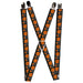 Suspenders - 1.0" - Cassette Splatter Gray/Orange Suspenders Buckle-Down   