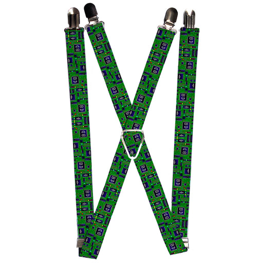 Suspenders - 1.0" - Circuit Board Suspenders Buckle-Down   
