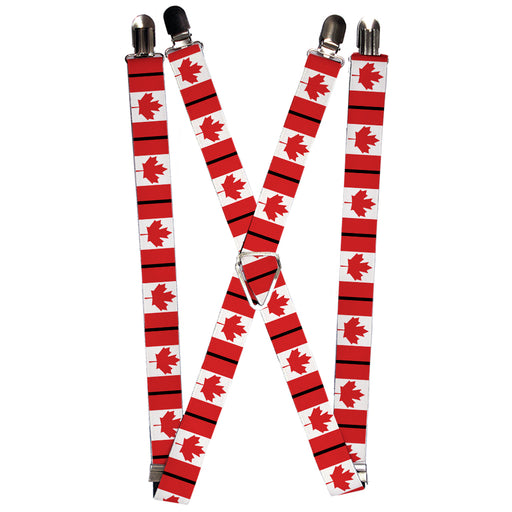 Suspenders - 1.0" - Canada Flags Suspenders Buckle-Down   