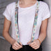 Suspenders - 1.0" - Cute Bunnies Multi Pastel Suspenders Buckle-Down   