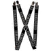 Suspenders - 1.0" - ERMAHGERD! Black/Gray Suspenders Buckle-Down   