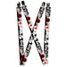 Suspenders - 1.0" - Fright Night White/Black/Red Suspenders Buckle-Down   