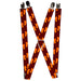 Suspenders - 1.0" - Flip Flops Burgundy/Orange Suspenders Buckle-Down   