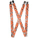 Suspenders - 1.0" - Grunge Bricks Orange Suspenders Buckle-Down   
