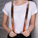 Suspenders - 1.0" - Grunge Tread Orange Suspenders Buckle-Down   