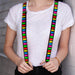 Suspenders - 1.0" - Gummy Bears Black/Multi Color Suspenders Buckle-Down   