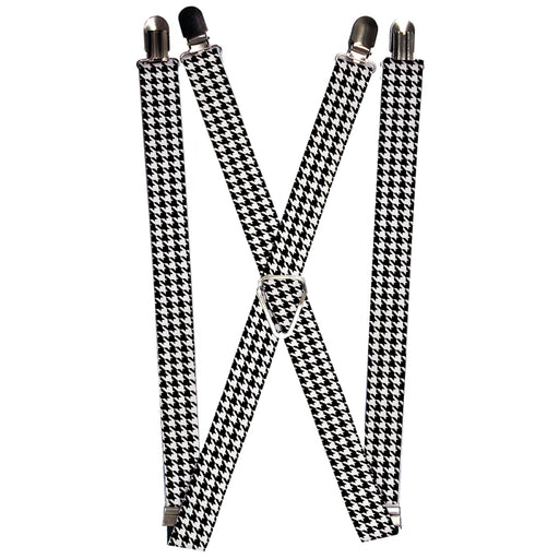 Suspenders - 1.0" - Houndstooth Black/White Suspenders Buckle-Down   