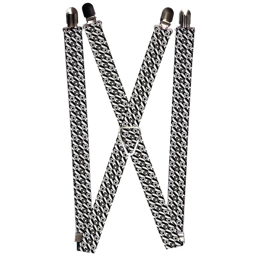 Suspenders - 1.0" - Houndstooth Star Black/White Suspenders Buckle-Down   